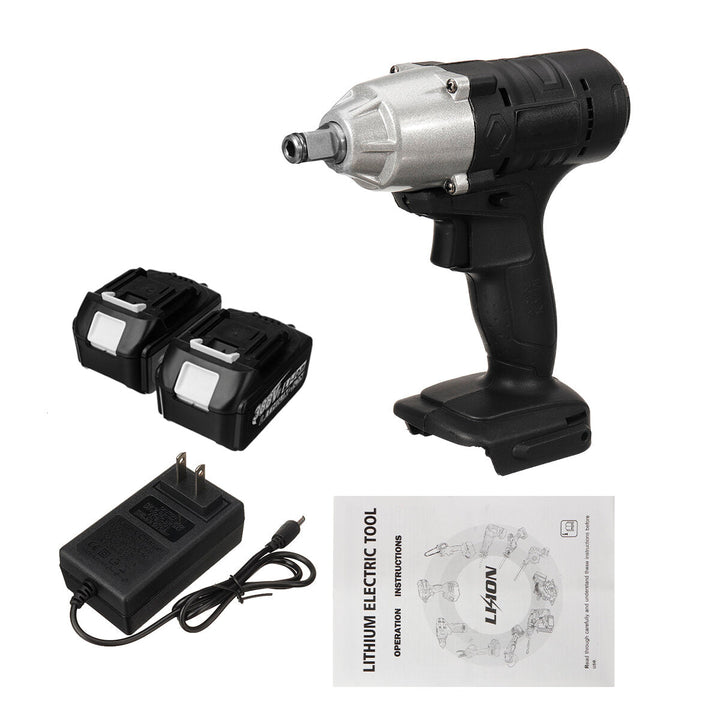 588N.M 1/2" LED Cordless Electric Impact Wrench Drivers Tool W/ None/1/2 Battery Also For Makita 18V Battery Image 7