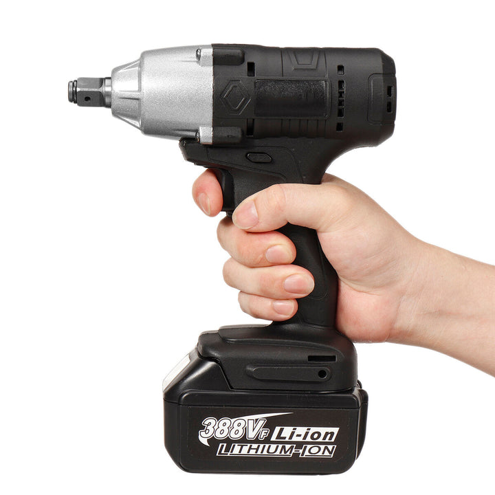 588N.M 1/2" LED Cordless Electric Impact Wrench Drivers Tool W/ None/1/2 Battery Also For Makita 18V Battery Image 8