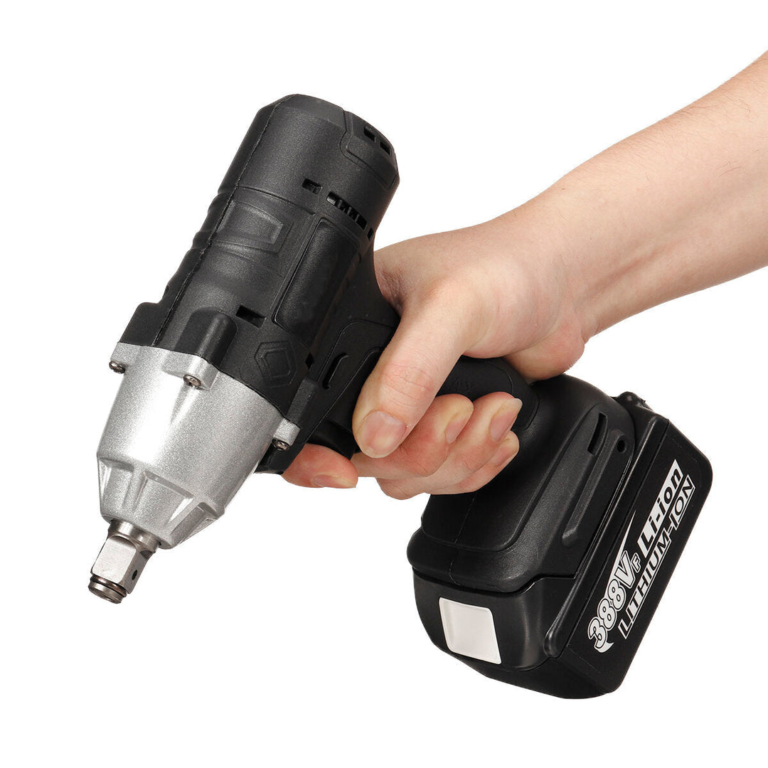 588N.M 1/2" LED Cordless Electric Impact Wrench Drivers Tool W/ None/1/2 Battery Also For Makita 18V Battery Image 9