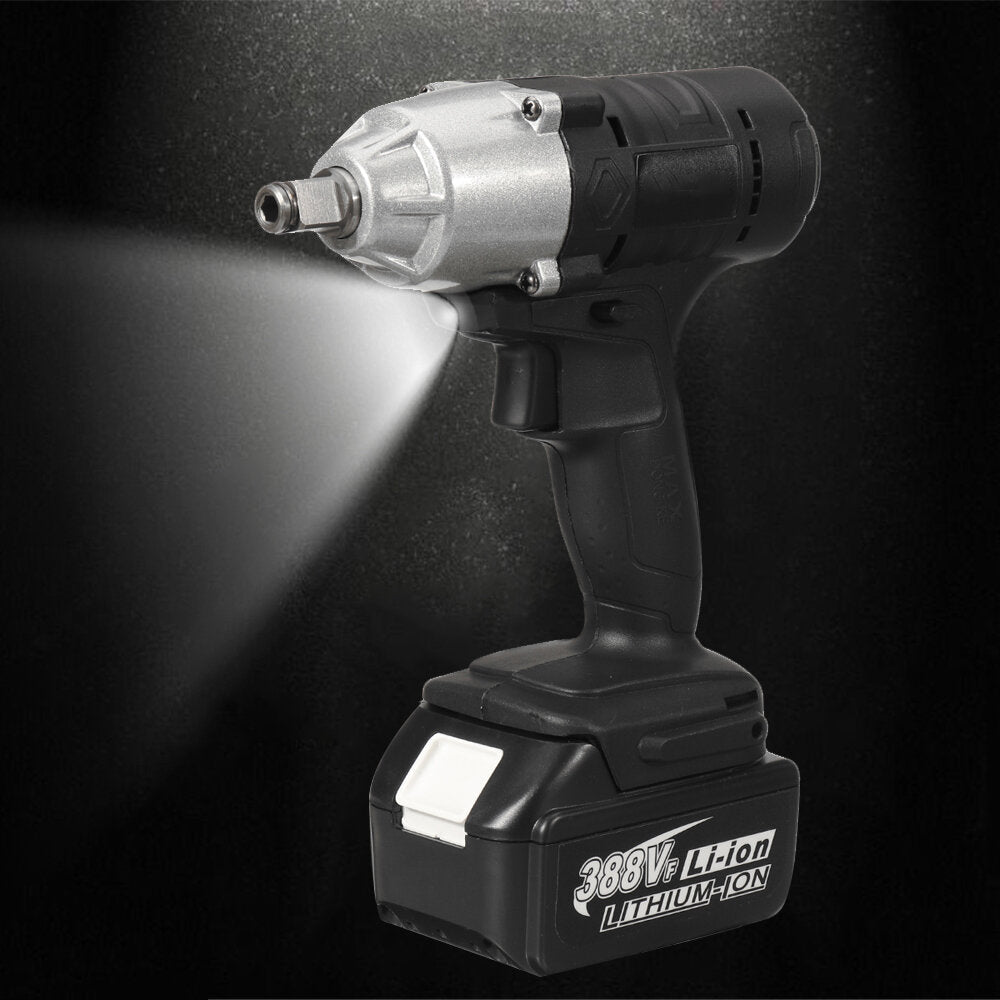 588N.M 1/2" LED Cordless Electric Impact Wrench Drivers Tool W/ None/1/2 Battery Also For Makita 18V Battery Image 11