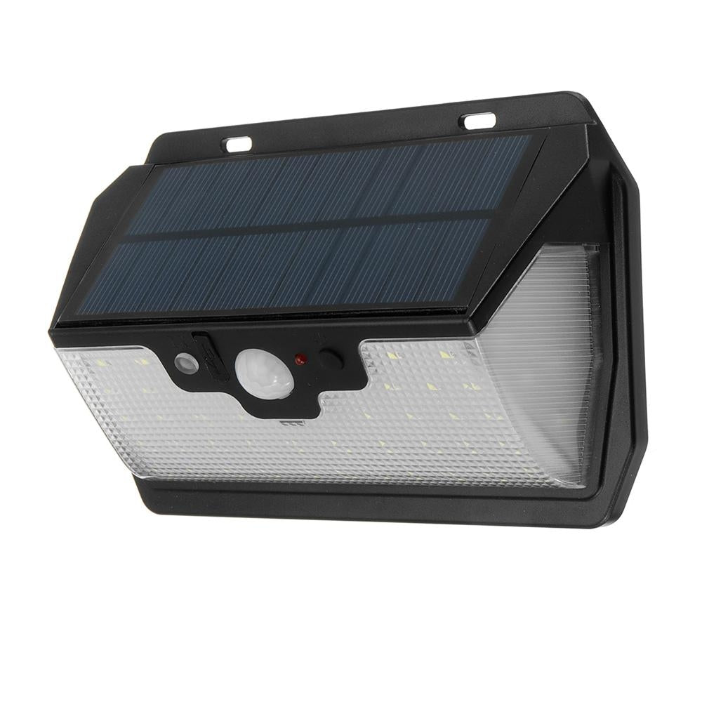 55 LED Solar Motion Sensor Light 3 Modes Outdoor Security Wall Lamp USB Charging Image 4