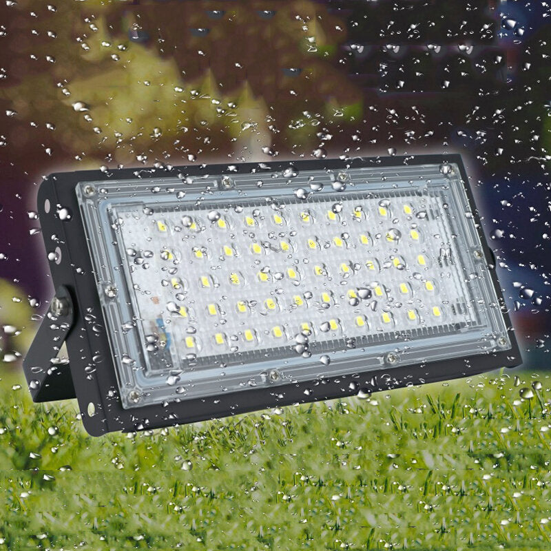 50W RGB LED Flood Light AC 220V 230V 240V Outdoor Floodlight Spotlight IP65 Waterproof LED Street Lamp Landscape Image 3