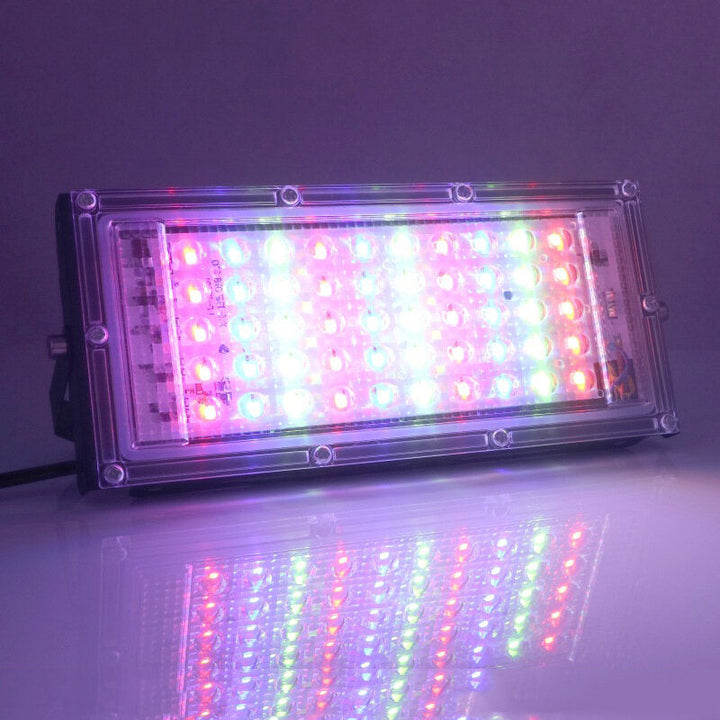 50W RGB LED Flood Light AC 220V 230V 240V Outdoor Floodlight Spotlight IP65 Waterproof LED Street Lamp Landscape Image 7