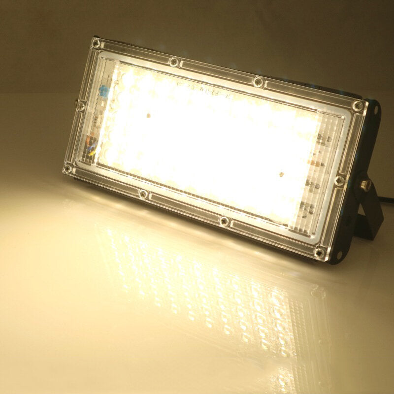 50W RGB LED Flood Light AC 220V 230V 240V Outdoor Floodlight Spotlight IP65 Waterproof LED Street Lamp Landscape Image 1