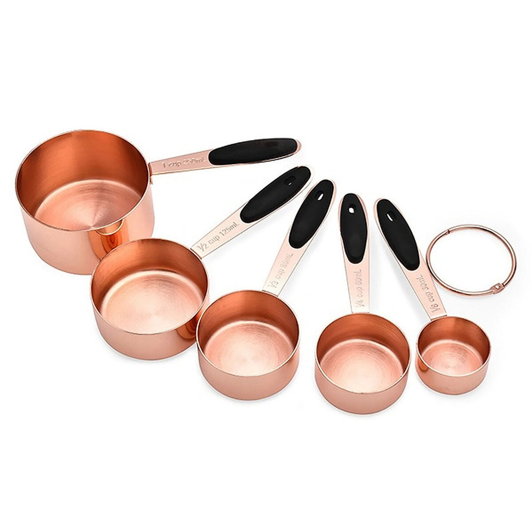 5Pcs Measuring Cup Set Stainless Steel Kitchen Accessories Baking Bartending Tools Image 2