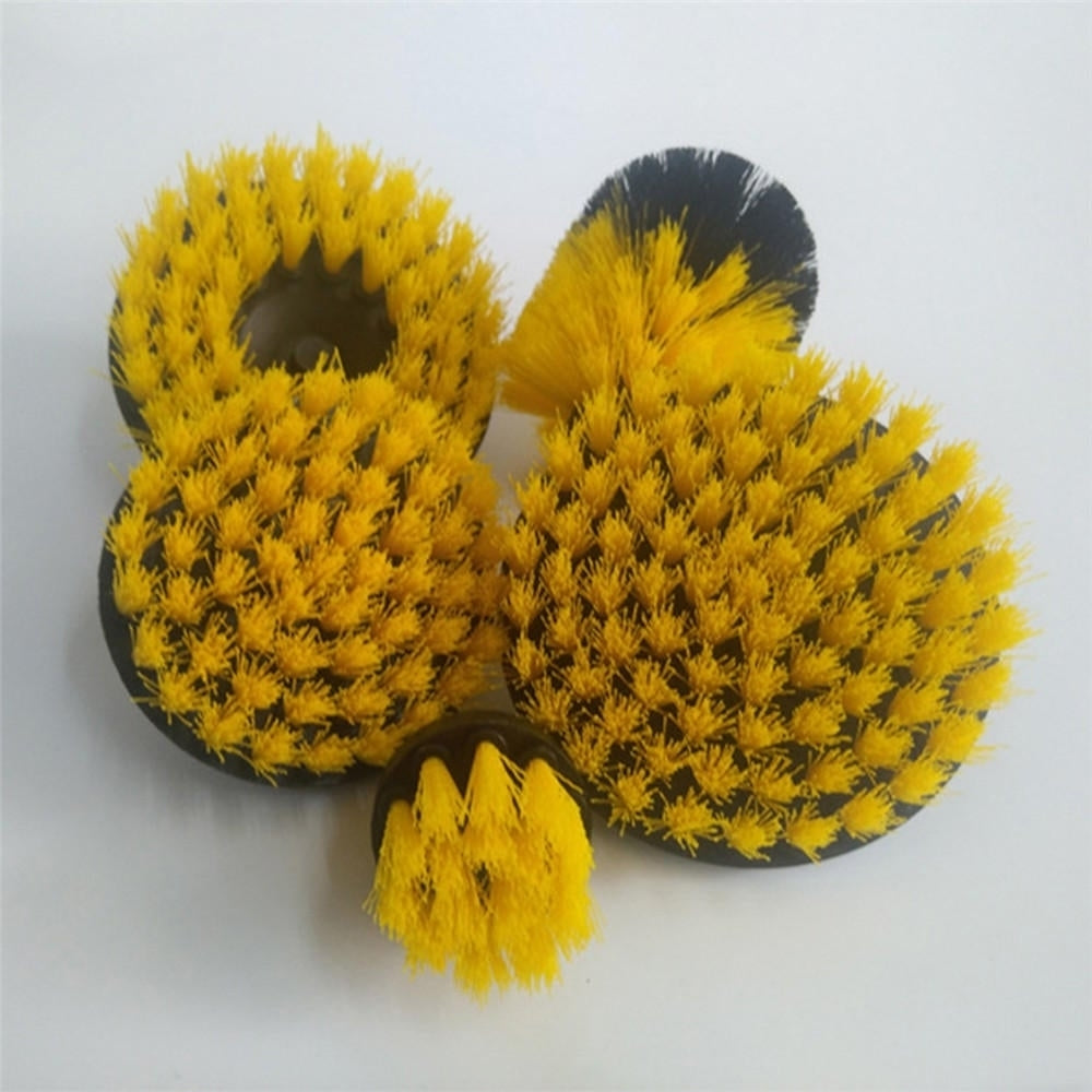 5pcs 2/3.5/4/5 Inch Drill Brushes Scrubber Cleaning Brush Yellow/Blue/Red Image 2