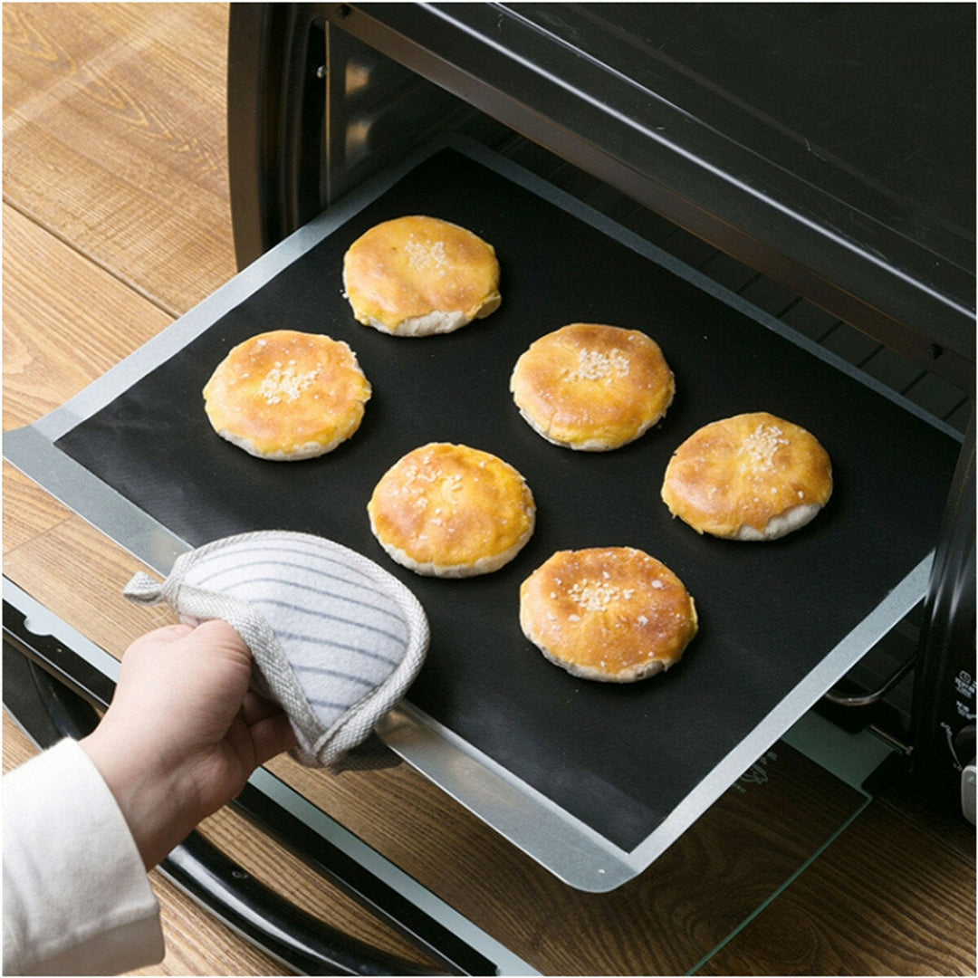 5pcs BBQ Grill Mat Barbecue Outdoor Baking Non-stick Pad Reusable And Easy To Clean Cooking Mat Image 6