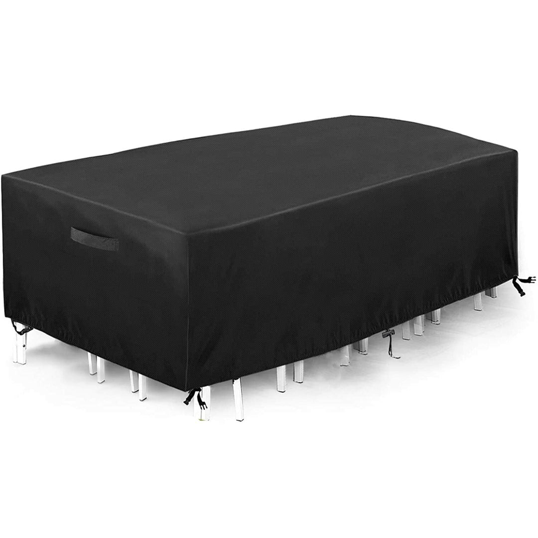 600D Heavy Duty Waterproof Garden Patio Furniture Cover for Rattan Table Cube Image 3