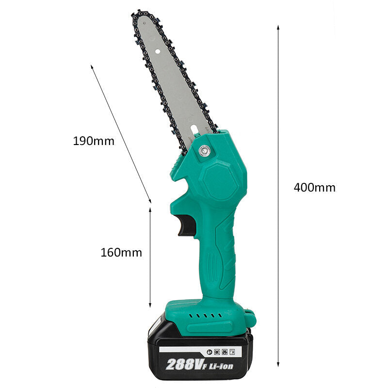 6 Inch Portable Electric Chain Saw Pruning Saw Rechargeable Woodworking Tool Image 4