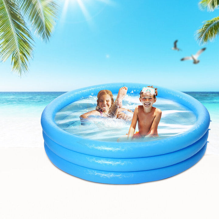 66x15.7inch 481L Inflatable Swimming Pool Summer Holiday Children Paddling Pools Beach Family Game Water Fun Play Image 2