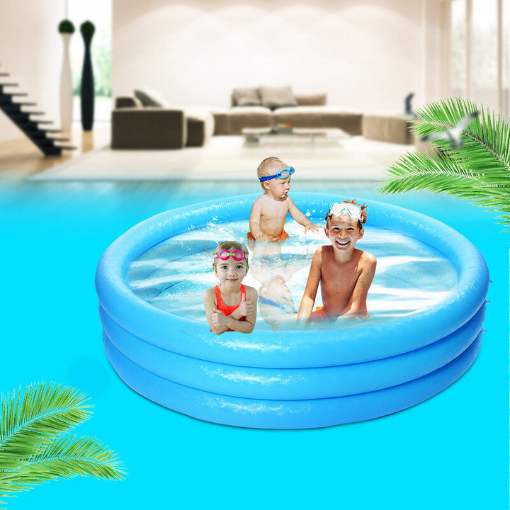 66x15.7inch 481L Inflatable Swimming Pool Summer Holiday Children Paddling Pools Beach Family Game Water Fun Play Image 3