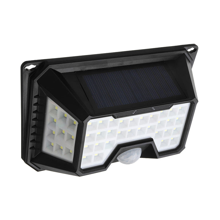 66 LED 4 Side Solar PIR Motion Sensor Wall Lamp 3 Mode Lamp Outdoor Light Image 5