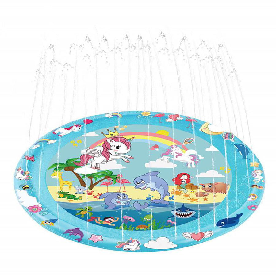 67inch Water Sprinkler Play Mat Summer Garden Sprinkler Pad Family Activities Image 1