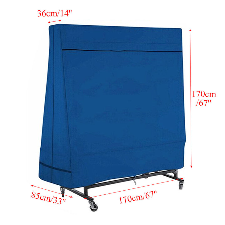 67"x67"x33"x14" Waterproof Dustproof Table Tennis Table Cover Image 4