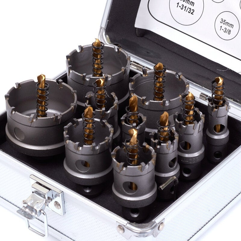 6pcs 16-65mm TCT Hole Saw Cutter Titanium Coated Drill Bit for Stainless Steel Alloy Image 6