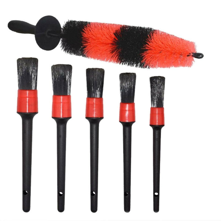 6pcs Car Wash Brush Wheel Brush Large Gap Brush Detail Brush for Car Cleaning Image 1