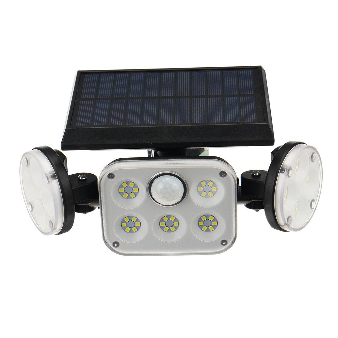 70COB/70LED/78LED Solar Motion Sensor Light Outdoor 3-Head Security Wall Lamp Floodlight Waterproof Image 1