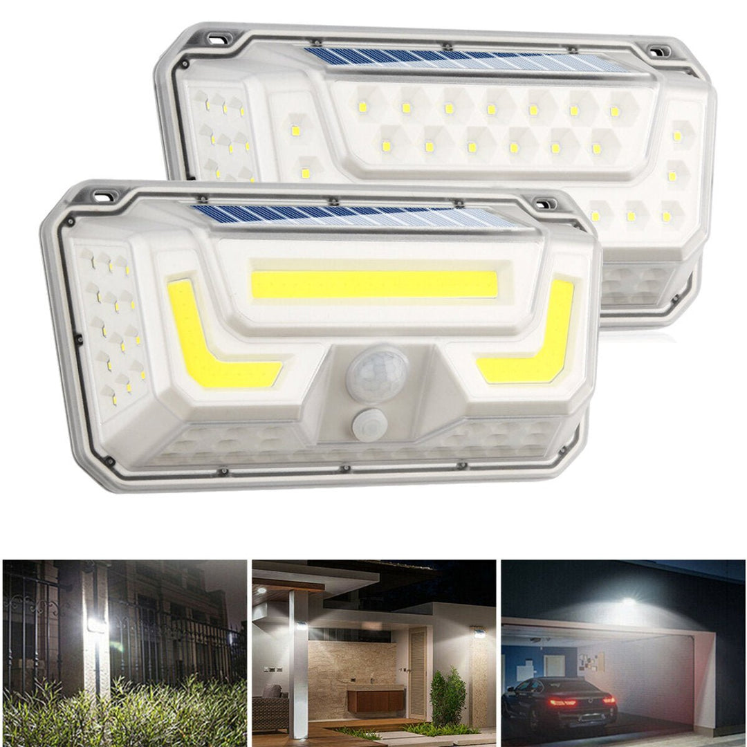 73LED Solar Lights Motion Sensor Wall Light Outdoor Waterproof Garden Yard Lamp Image 3