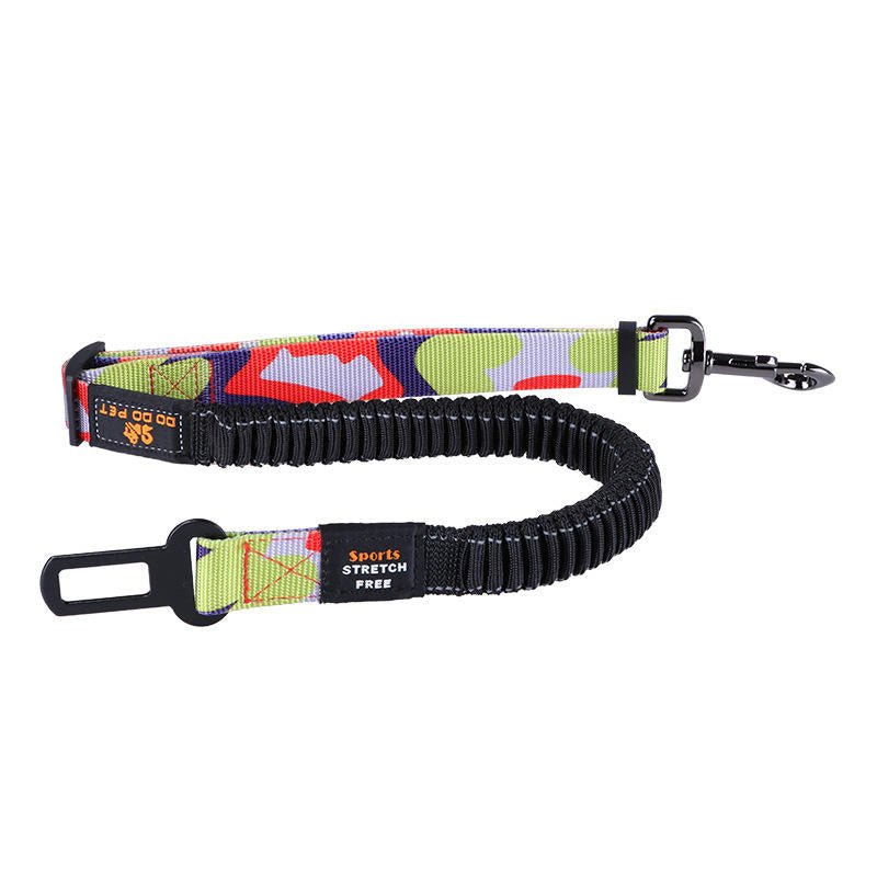 74-142cm Adjustable Pet Leashes Dog Car Seat Belt Traction Rope Walking Leading Collar Image 4