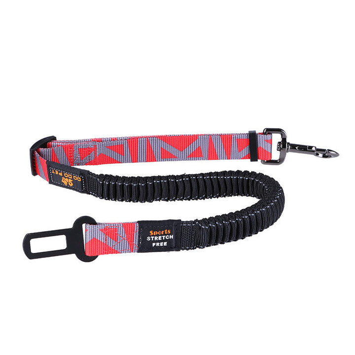 74-142cm Adjustable Pet Leashes Dog Car Seat Belt Traction Rope Walking Leading Collar Image 5