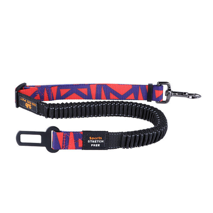 74-142cm Adjustable Pet Leashes Dog Car Seat Belt Traction Rope Walking Leading Collar Image 6