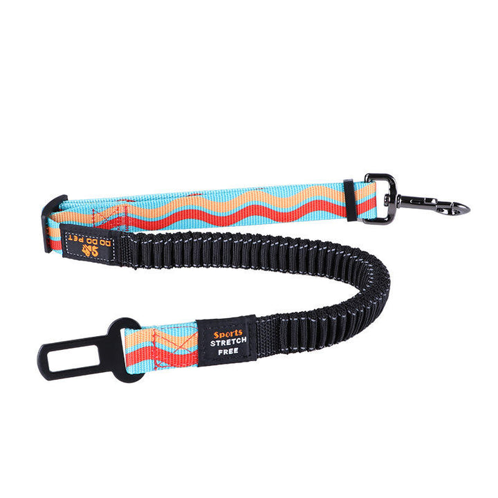 74-142cm Adjustable Pet Leashes Dog Car Seat Belt Traction Rope Walking Leading Collar Image 7