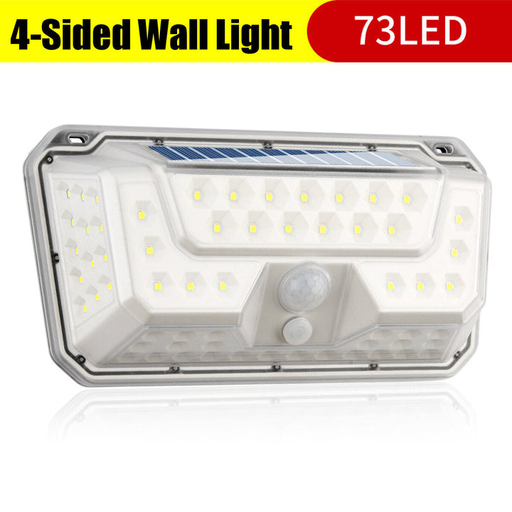 73LED Solar Lights Motion Sensor Wall Light Outdoor Waterproof Garden Yard Lamp Image 6