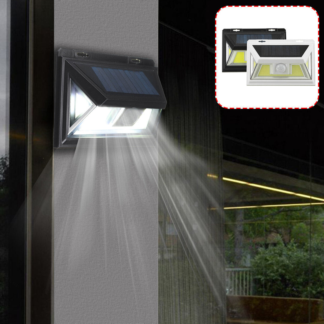 74 LEDs Solar PIR Motion Sensor Light Outdoor Garden Security Wall Bright Light Image 6