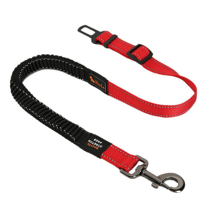 74-142cm Adjustable Pet Leashes Dog Car Seat Belt Traction Rope Walking Leading Collar Image 1