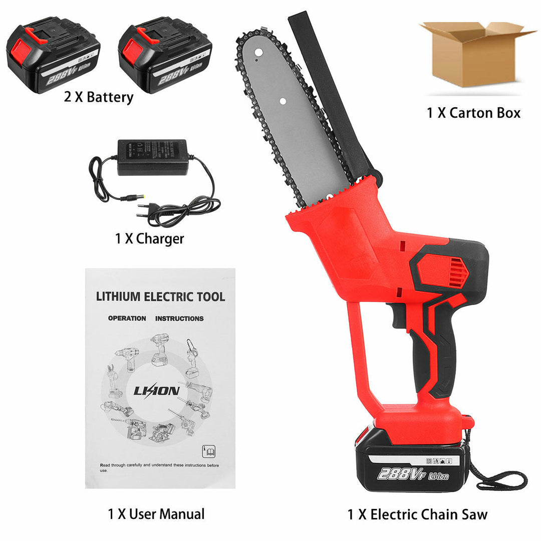 8 Inch Cordless Electric Chain Saw Brushless Motor Power Tools Chainsaw Image 5