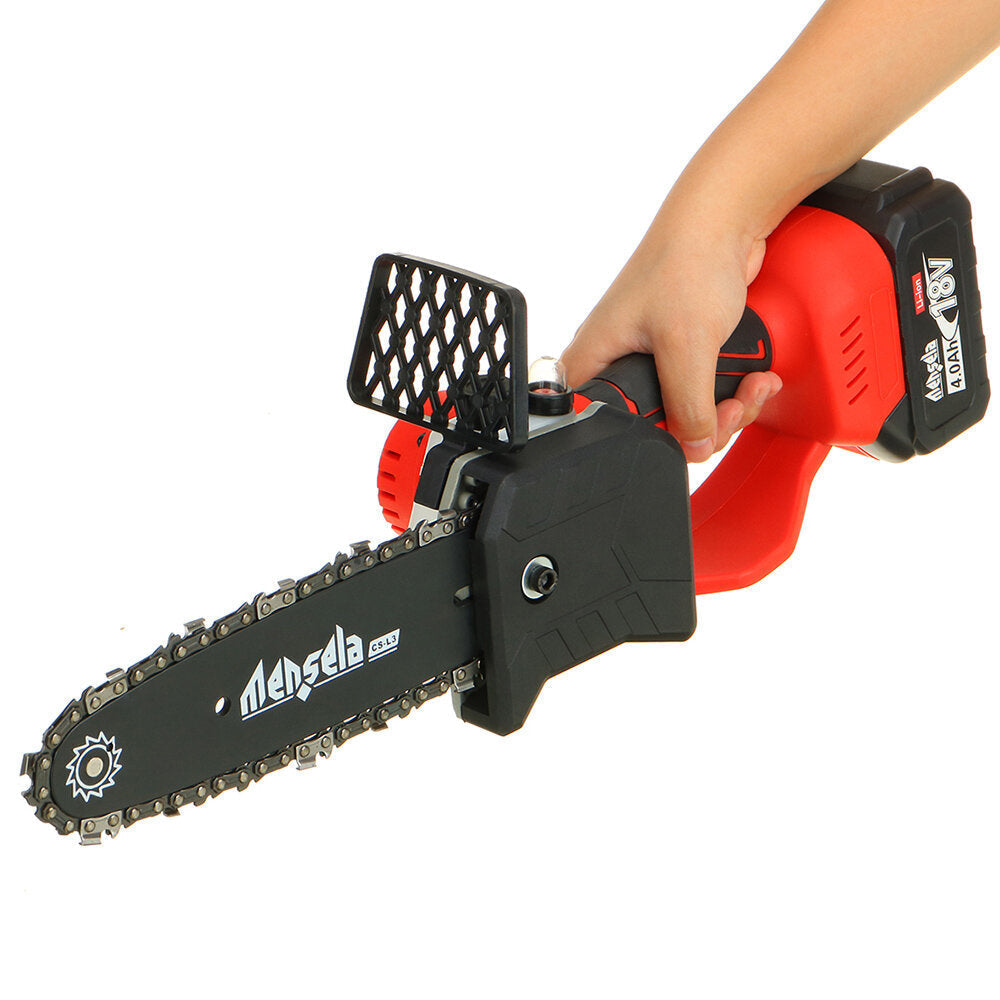 8 Inch Cordless Brushless Electric Chain Saw W/ 4Ah Battery Rechargeable Chainsaw Image 6