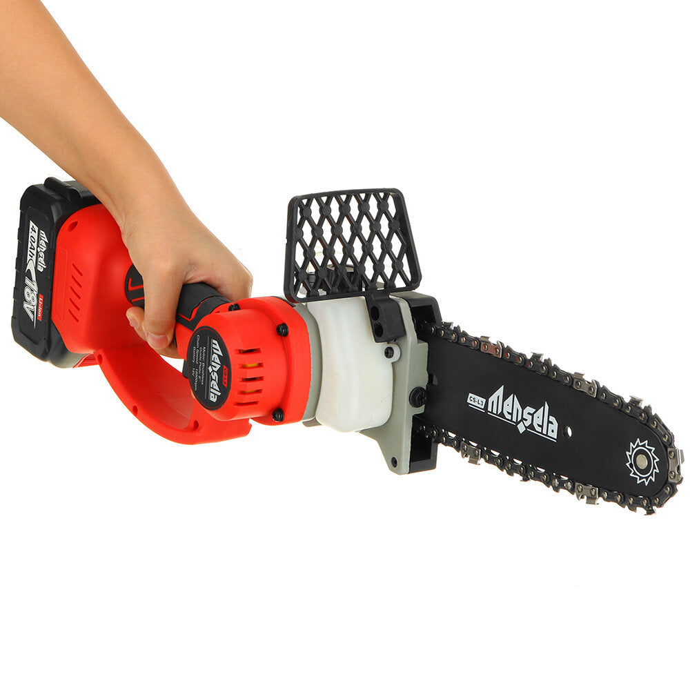 8 Inch Cordless Brushless Electric Chain Saw W/ 4Ah Battery Rechargeable Chainsaw Image 8