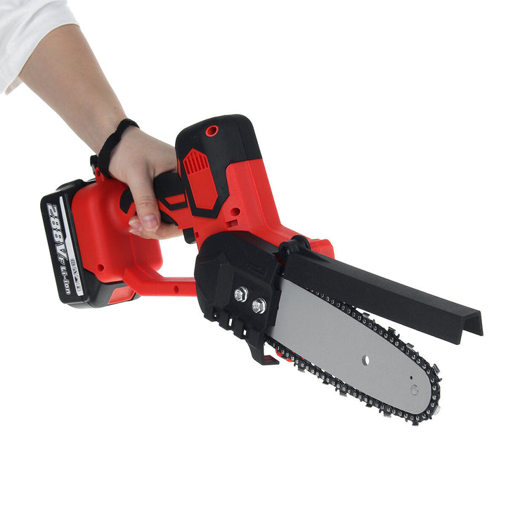 8 Inch Electric Chainsaw Cordless Wood Cutter One-Hand Saw Woodworking Saw Image 7