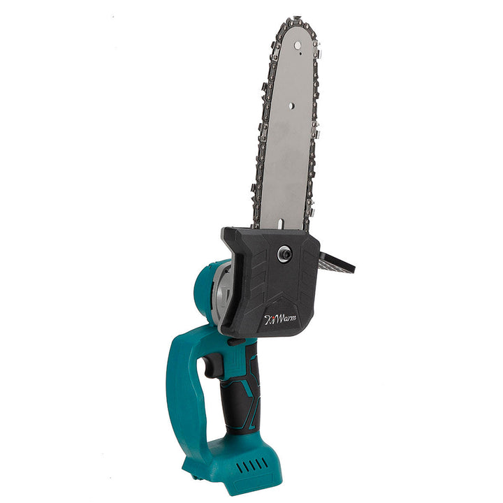 8 Inch Portable Electric Saw Pruning Chain Saw Rechargeable Woodworking Power Tools Wood Cutter Green Image 2