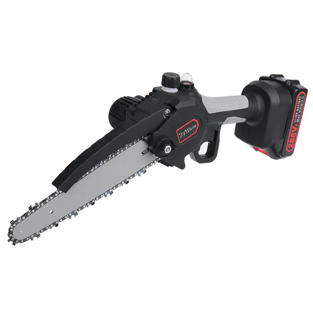 8 Inch Portable Electric Saw Pruning Chain Saw Rechargeable Woodworking Power Tools Wood Cutter Image 1