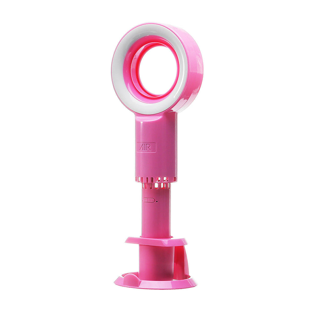 7W USB Handheld Mini Cooler Leafless Fan Rechargeable Portable Leafless Fan USB Fan Image 2