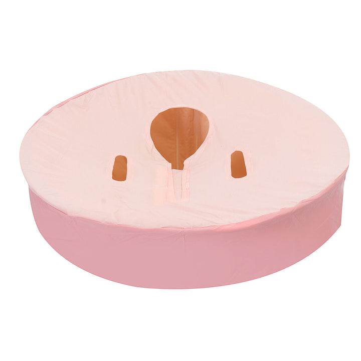 70cm Adult Folding Bath Barrel Insulation Cover for Bathroom Pink Image 2