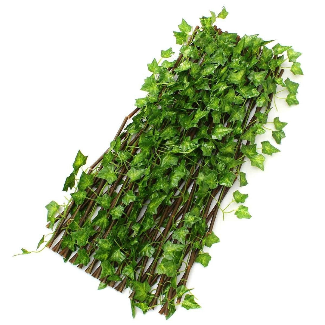 70CM Stretchable Artificial Faux Ivy Leaf Privacy Fence Screen Hedge Decor Panels Garden Outdoor Image 5