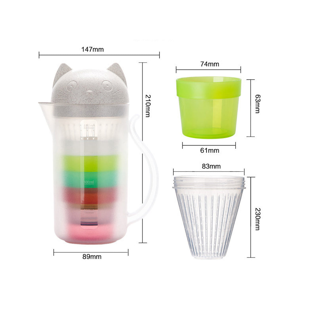 800ML Outdoor Portable Strainer Cup Water Bottle Teapot Juice Drinking Mug Kettle Image 3