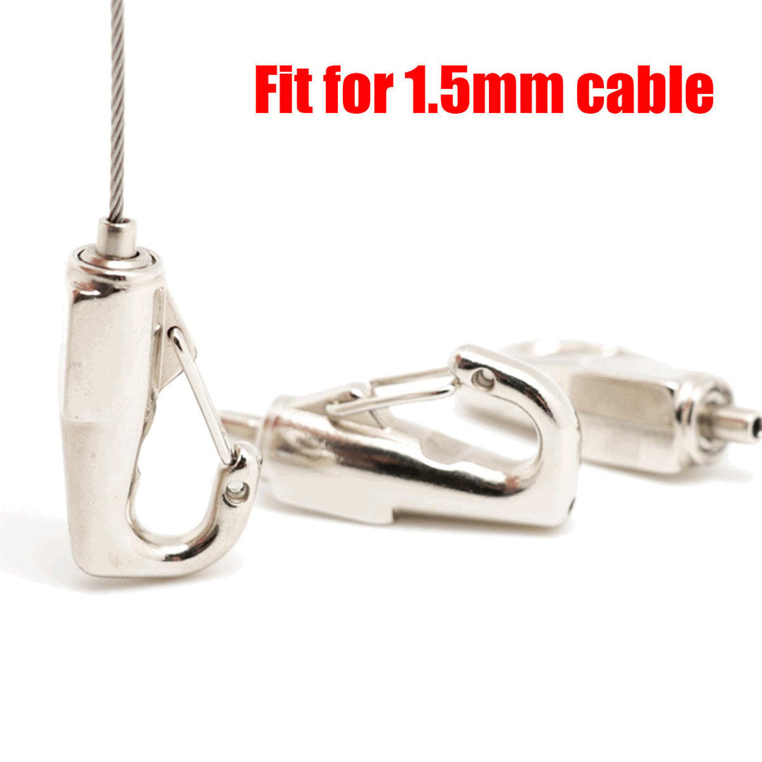 8pcs Picture Hanging System Self Locking Adjustable Hook - Perlon and Steel wire Image 5