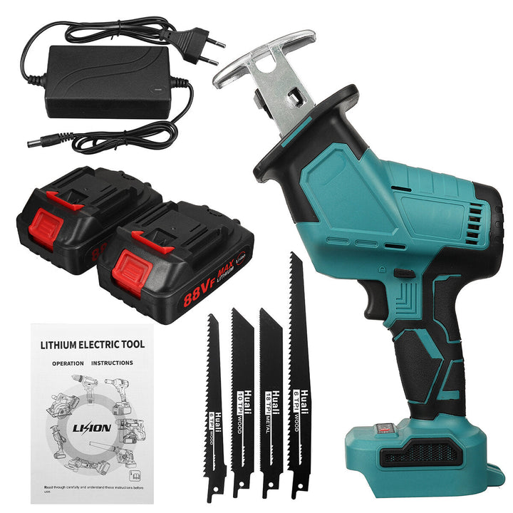 88VF 15mm 3000rpm Portable Electric Cordless Reciprocating Saw Rechargeable Woodworking Power Tools Image 1