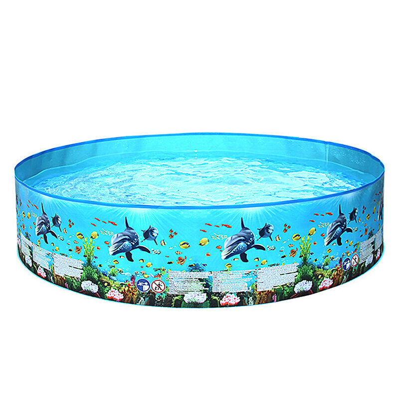 8ft Household Swimming Pool No Inflation Pool Family Swimming Pool Garden Outdoor Summer Kids Paddling Pools Image 1