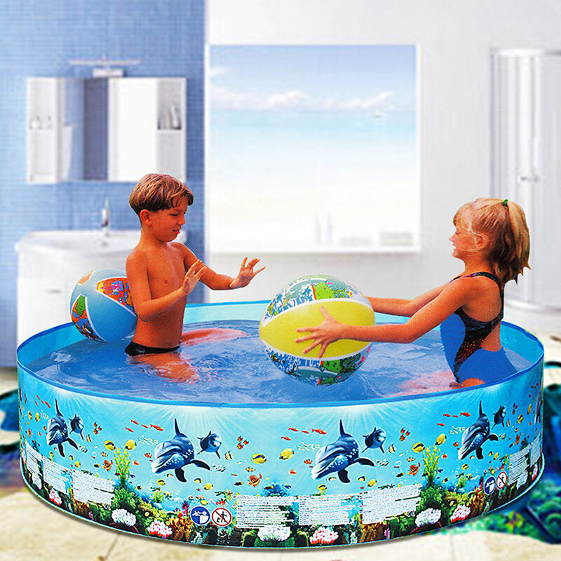 8ft Household Swimming Pool No Inflation Pool Family Swimming Pool Garden Outdoor Summer Kids Paddling Pools Image 3