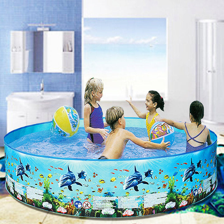 8ft Household Swimming Pool No Inflation Pool Family Swimming Pool Garden Outdoor Summer Kids Paddling Pools Image 4