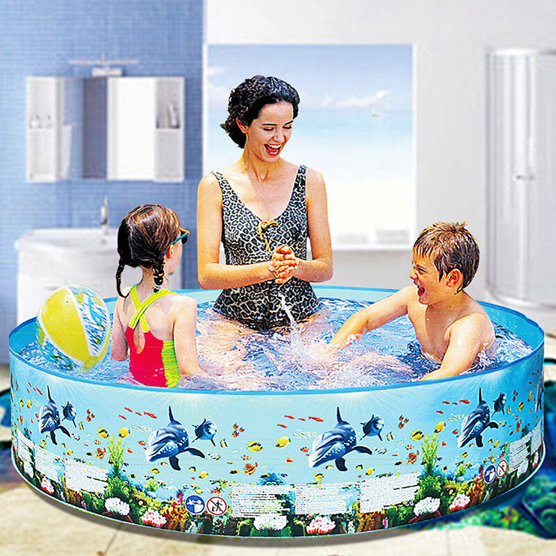 8ft Household Swimming Pool No Inflation Pool Family Swimming Pool Garden Outdoor Summer Kids Paddling Pools Image 5