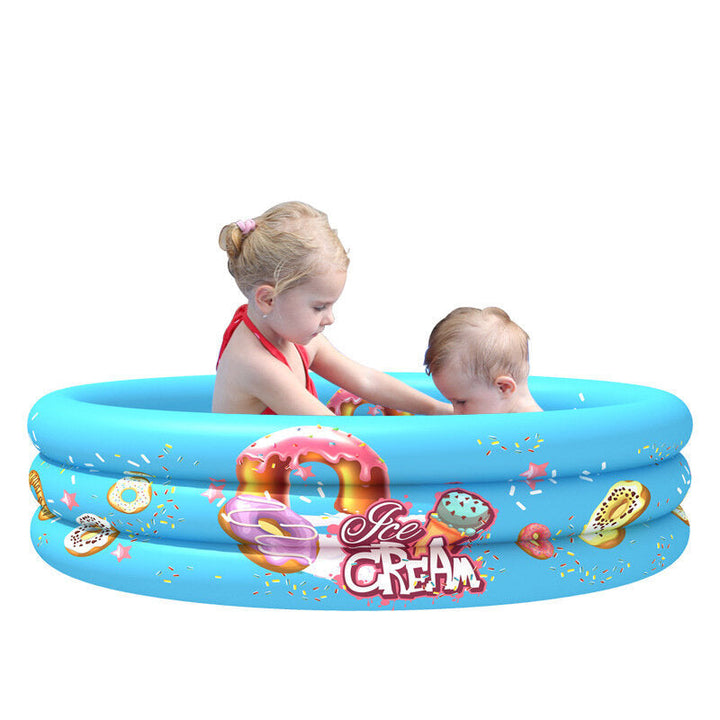 90/110cm Children Inflatable Bathtub Summer Swimming Water Play Mat Swimming Pool Image 4