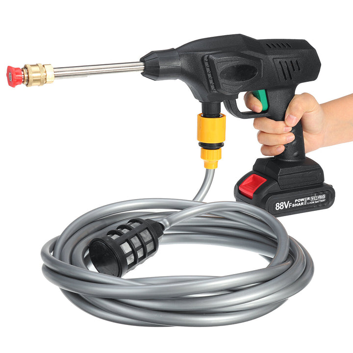 900W Cordless High Pressure Washer Battery Indicator Car Washing Machine Spray Guns Water Cleaner Image 6