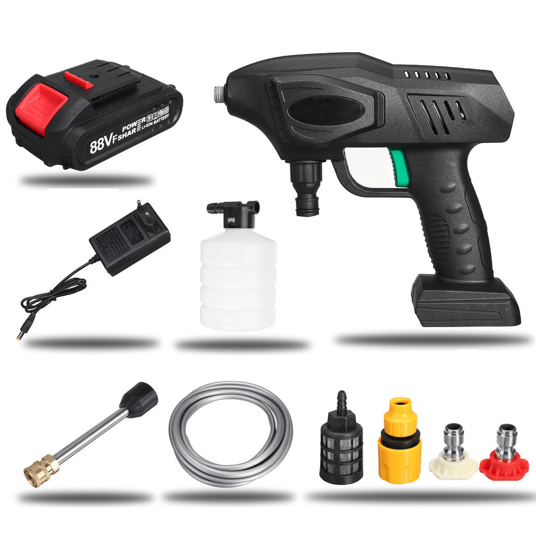 900W Cordless High Pressure Washer Battery Indicator Car Washing Machine Spray Guns Water Cleaner Image 11