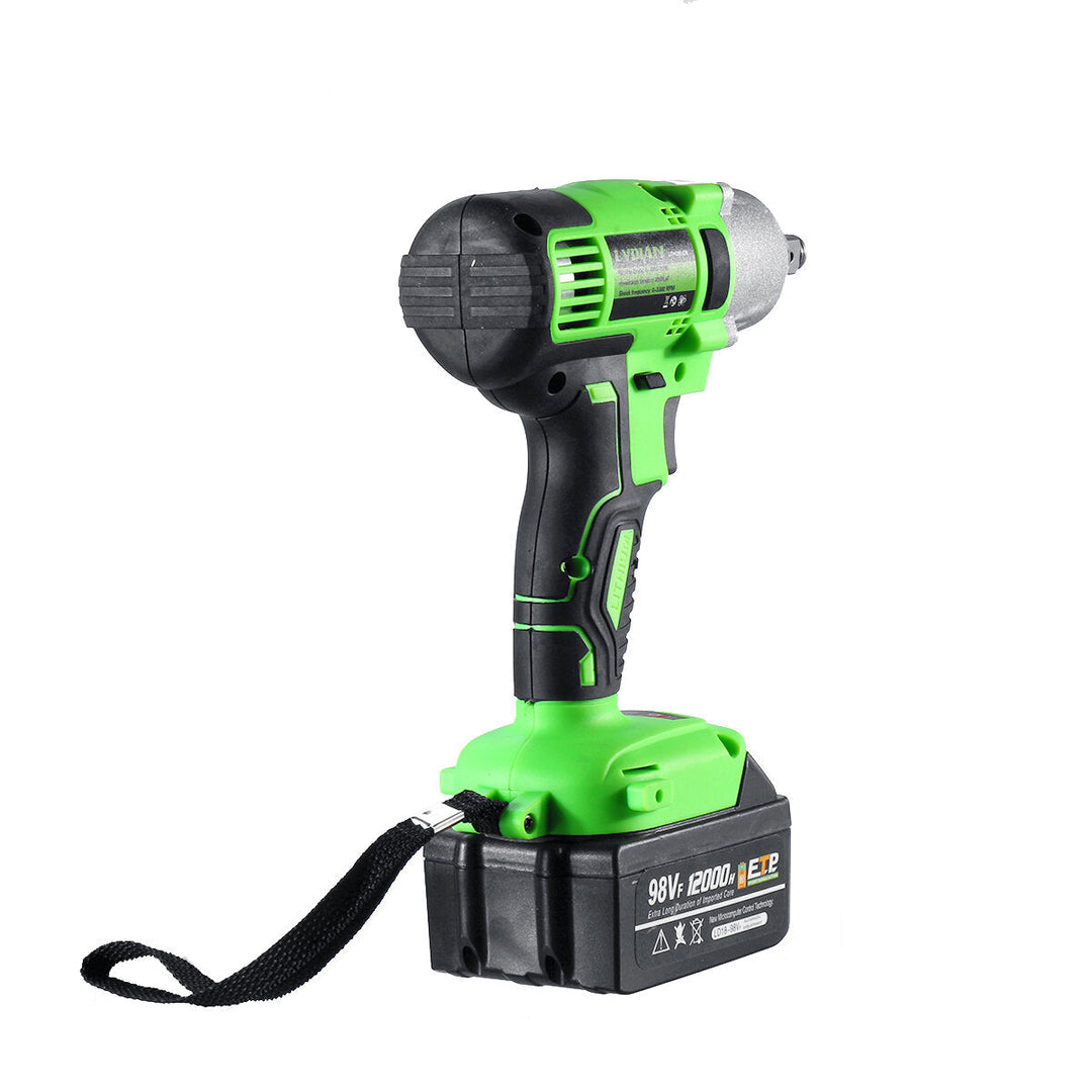 98VF Brushless Impact Wrench 320N.m Electric Cordless Rechargeable Driver Woodworking Tools Image 2