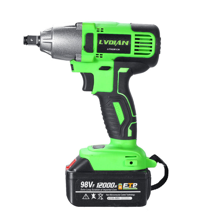 98VF Brushless Impact Wrench 320N.m Electric Cordless Rechargeable Driver Woodworking Tools Image 10